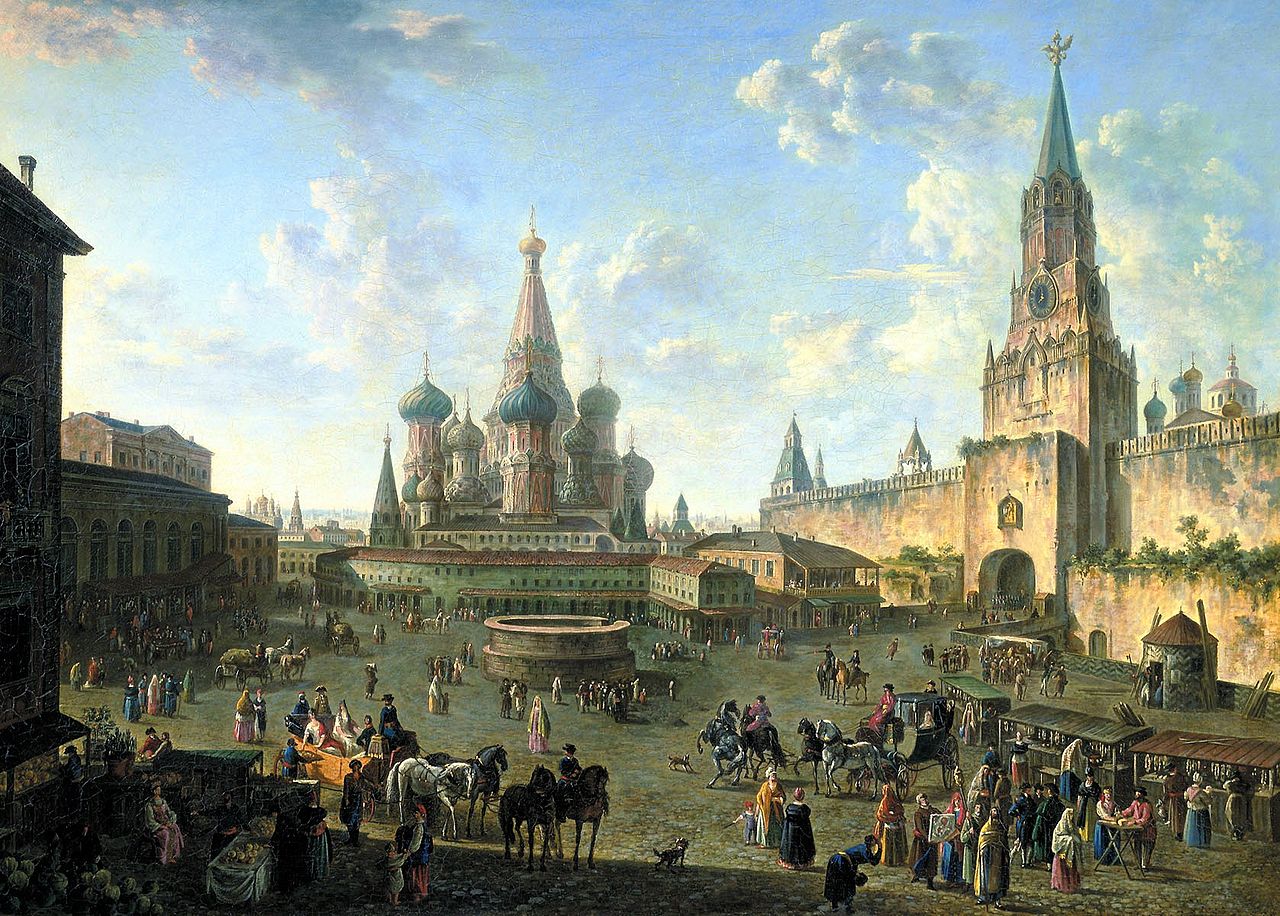 Красная площадь (1801). Картина Ф.Алексеева