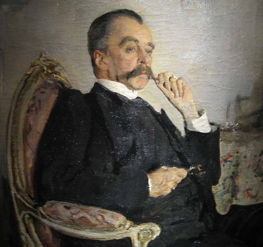 Серов В. А. Портрет В. М. Голицына. 1906. ГИМ, фрагмент
