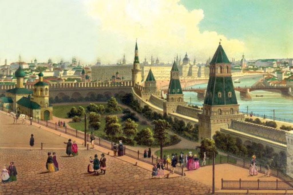 Тайницкий сад в Кремле, XIX век