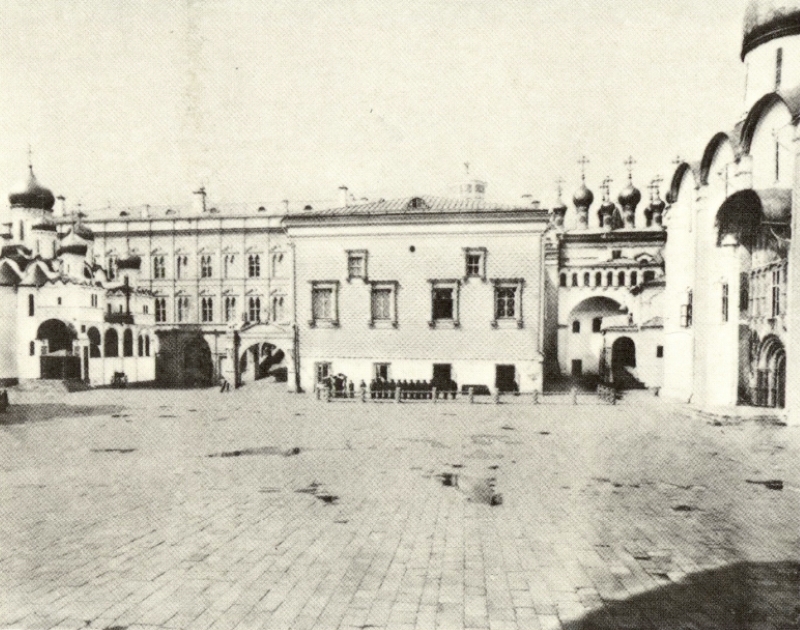 Соборная площадь Московского Кремля. Фотография из собрания Э. В. Готье-Дюфайе